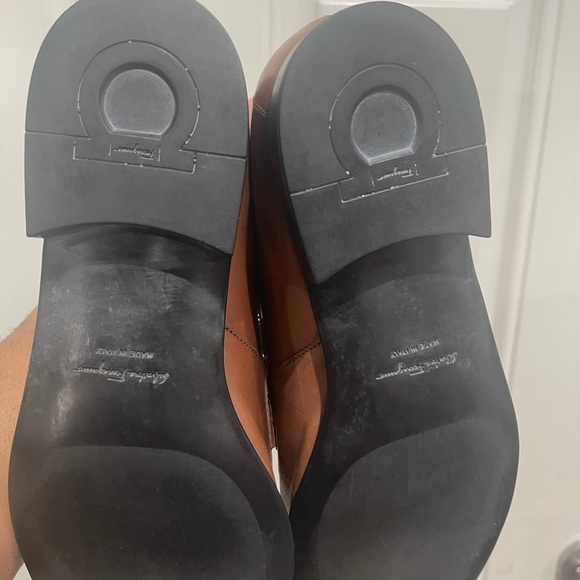 Salvatore Ferragamo Tan Brown Penny Loafer Sz 10.5 D - Picture 12 of 12